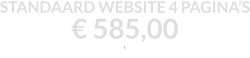 STANDAARD WEBSITE 4 PAGINA’S € 585,00  E